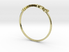 Astrology Ring Gémeaux US7/EU54 3d printed 18K Yellow Gold Gemini / Gémeaux ring