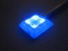 Quadratischer LED Halter 3d printed Beispiel mit blauem LED Modul