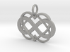 Double Infinity Heart Polyamory Pendant 3d printed 