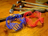 4X4 57 40 Twisted Bangle 3d printed blue and red Bracelets 
