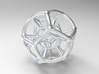 4d Hypersphere Bead - Abstract Math Art Pendant 3D 3d printed 