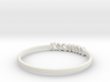 Astrology Ring Cancer US5/EU49 3d printed White Natural Versatile Plastic Cancer ring 