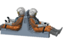 SNOW GLIDER BANDAY 1/48 PILOTS  3d printed Render of the pilots on the seats -not included-