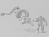 Clay Monster 50mm miniature model fantasy game rpg 3d printed 