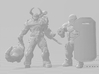 DE Riot Soldier miniature model games rpg dnd gun 3d printed 