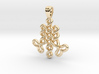 Two keys knot [pendant] 3d printed 