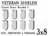 24x Veteran shields. Generic, Round 3 3d printed 