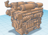 1/87th Hydraulic Fracturing TIER IV Engine 3d printed 