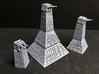 TURBOLASERS 3 SECTIONS HALF BANDAY 3d printed Turbolasers with a primer coat. One small tower is missing in the shot.