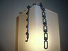 OLNA Bracelet 10+1 Link 3d printed Matte Black Steel