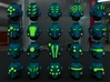 10-20x Alpha Omega or Reaver Variety Helmets 3d printed 
