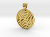 Circle Maze [pendant] 3d printed 