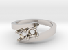 Two stone engagement ring  3d printed 