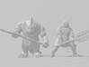 Uruk Warrior Great Axe miniature model fantasy rpg 3d printed 