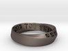 THIS TOO SHALL PASS MOBIUS RING LARGER SIZE 6mm 3d printed 