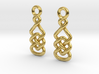 Marquise knot [Earrings] 3d printed 