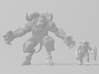 Troll with Bone Axe miniature model fantasy games 3d printed 