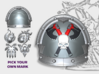 Skull Grinder - Abhor: Demonic Pauldrons 3d printed 