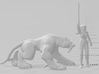Sabre Panther miniature model fantasy game dnd rpg 3d printed 