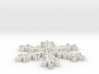 Snowflake coaster 3d printed 