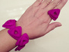 Rose Ring 3d printed rose ring and bracelet in purple