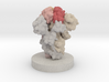COVID19 SARS-CoV2 Spike protein w/ base for magnet 3d printed 
