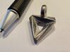 Penrose Pendant 3d printed Image of first print, with pen size comparison