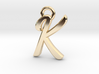 Alphabet "K" Pendant  3d printed 