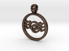 Snail and Waves Amulet 3d printed Snail and Waves Amulet, Steel