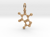 Caffeine Pendant - Molecular Jewelry 3d printed 