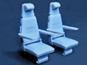 SPACE 2999 EAGLE MPC 1/48 COCKPIT SEATS 3d printed Primed seats.