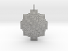 Square fractal Mandala pendant 3d printed 