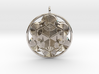 Hexagonal mandala pendant 3d printed 