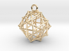 Truncated octahedron pendant 3d printed 
