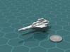 NOOP Light Cruiser 3d printed Render of the model, with a virtual quarter for scale.