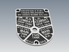 P-51 Mustang Fuel Selector Plate (106-48051) 3d printed After paint