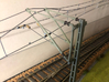 Catenary arm 120 mm - Gauge 1 (1:32) 3d printed Picture shows a combination of parts in the catenary program!