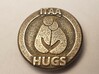 Hug Coin (ITAA) 3d printed printed in steel bronze 