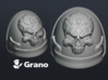 10x Ornate Skull & Scroll - G:4a Shoulder Pads 3d printed 