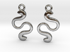Curvatures [earrings] 3d printed 