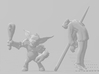 Impaled Zombie miniature model fantasy games dnd 3d printed 
