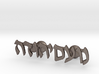 Hebrew Name Cufflinks - "Noam Yehudah" 3d printed 