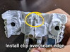 TF CW Prowl Arm Mode Retainer Clip Set 3d printed 