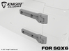 KCCX6020 SCX6 Hinge set   3d printed Shown in grey, part comes in solid black