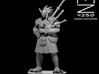 Dragonborn Male Bard with Bagpipes 2 3d printed 