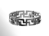 Swastika ring 卐 right-facing 3d printed 