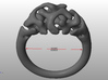 Reaction Diffusion Ring Nr. 11 (Size 50) 3d printed View inner Diameter