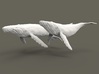 Humpback Whale 1:1000 Set of 2 different pieces 3d printed 