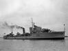 Nameplate HMS Ivanhoe 3d printed I-class destroyer HMS Ivanhoe.