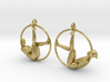 earrings "Hoop girl1" 3d printed 